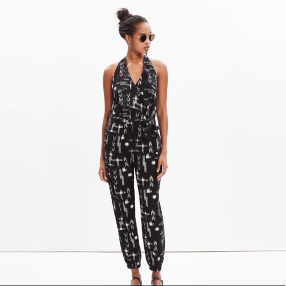 Madewell halter jumpsuit